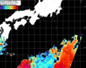 NOAA人工衛星画像:黒潮域, パス=20260423 00:40 UTC