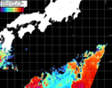 NOAA人工衛星画像:黒潮域, パス=20260423 01:10 UTC