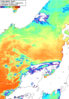 NOAA人工衛星画像:日本海, 1日合成画像(2026/06/14UTC)