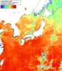 NOAA人工衛星画像:日本全域, 1日合成画像(2026/07/15UTC)