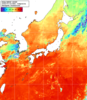 NOAA人工衛星画像:日本全域, 1日合成画像(2026/07/16UTC)