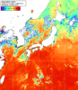 NOAA人工衛星画像:日本全域, 1日合成画像(2026/07/17UTC)