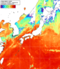 NOAA人工衛星画像:日本全域, 1日合成画像(2026/07/18UTC)