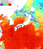 NOAA人工衛星画像:日本全域, 1日合成画像(2026/07/25UTC)