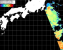 NOAA人工衛星画像:黒潮域, パス=20260725 10:00 UTC