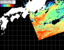 NOAA人工衛星画像:黒潮域, パス=20260729 10:20 UTC