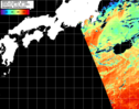 NOAA人工衛星画像:黒潮域, パス=20260729 10:40 UTC