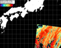 NOAA人工衛星画像:黒潮域, パス=20260802 23:00 UTC