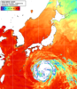 NOAA人工衛星画像:日本全域, 1日合成画像(2026/08/05UTC)