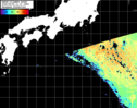 NOAA人工衛星画像:黒潮域, パス=20260806 11:10 UTC
