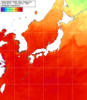 NOAA人工衛星画像:日本全域, 1週間合成画像(2026/08/01～2026/08/07UTC)