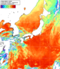 NOAA人工衛星画像:日本全域, 1日合成画像(2026/08/09UTC)