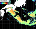 NOAA人工衛星画像:黒潮域, パス=20260810 23:50 UTC
