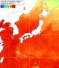 NOAA人工衛星画像:日本全域, 1週間合成画像(2026/08/06～2026/08/12UTC)