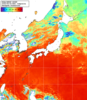 NOAA人工衛星画像:日本全域, 1日合成画像(2026/08/30UTC)