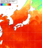 NOAA人工衛星画像:日本全域, 1週間合成画像(2026/08/25～2026/08/31UTC)