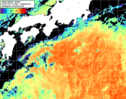 NOAA人工衛星画像:黒潮域, 1日合成画像(2026/09/07UTC)