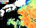NOAA人工衛星画像:黒潮域, パス=20260913 23:50 UTC