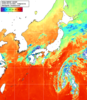NOAA人工衛星画像:日本全域, 1日合成画像(2026/09/18UTC)