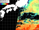 NOAA人工衛星画像:黒潮域, パス=20250408 00:49 UTC