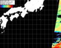 NOAA人工衛星画像:黒潮域, パス=20250409 00:22 UTC