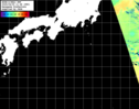 NOAA人工衛星画像:黒潮域, パス=20250409 11:48 UTC