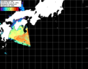 NOAA人工衛星画像:黒潮域, パス=20250409 13:28 UTC