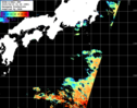 NOAA人工衛星画像:黒潮域, パス=20250410 01:36 UTC