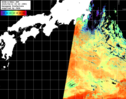 NOAA人工衛星画像:黒潮域, パス=20250412 00:43 UTC