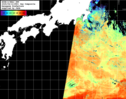 NOAA人工衛星画像:黒潮域, 1日合成画像(2025/04/12UTC)