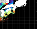 NOAA人工衛星画像:黒潮域, パス=20250413 13:23 UTC
