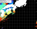 NOAA人工衛星画像:黒潮域, 1日合成画像(2025/04/13UTC)