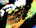 NOAA人工衛星画像:黒潮域, パス=20250415 01:04 UTC