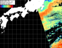 NOAA人工衛星画像:黒潮域, パス=20250416 11:58 UTC