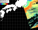 NOAA人工衛星画像:黒潮域, パス=20250416 12:03 UTC