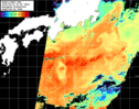 NOAA人工衛星画像:黒潮域, パス=20250419 00:58 UTC