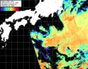 NOAA人工衛星画像:黒潮域, パス=20250419 12:15 UTC