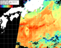 NOAA人工衛星画像:黒潮域, 1日合成画像(2025/04/19UTC)