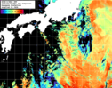 NOAA人工衛星画像:黒潮域, 1日合成画像(2025/04/22UTC)