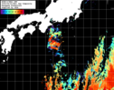 NOAA人工衛星画像:黒潮域, 1日合成画像(2025/04/23UTC)