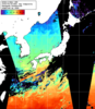 NOAA人工衛星画像:日本全域, 1日合成画像(2025/04/25UTC)