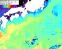 NOAA人工衛星画像:黒潮域, 1週間合成画像(2025/04/25～2025/05/01UTC)