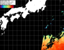 NOAA人工衛星画像:黒潮域, パス=20250608 00:40 UTC