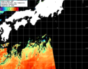 NOAA人工衛星画像:黒潮域, 1日合成画像(2025/06/09UTC)