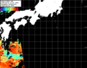 NOAA人工衛星画像:黒潮域, パス=20250612 13:30 UTC