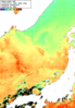 NOAA人工衛星画像:日本海, 1週間合成画像(2025/06/06～2025/06/12UTC)