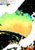 NOAA人工衛星画像:日本海, 1日合成画像(2025/06/13UTC)