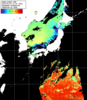 NOAA人工衛星画像:日本全域, パス=20250614 12:34 UTC