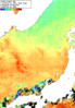 NOAA人工衛星画像:日本海, 1週間合成画像(2025/06/08～2025/06/14UTC)