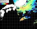 NOAA人工衛星画像:黒潮域, パス=20250615 12:08 UTC